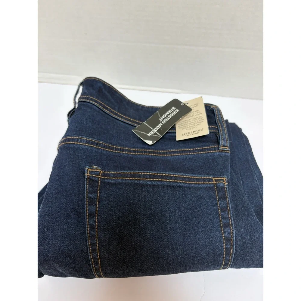 Liverpool Los Angeles NWT Kingston Modern Straight Bullet Dark Wash Jeans 32x32